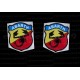 2 autocollants stickers ABARTH 