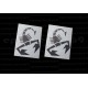 2 Autocollants sticker ABARTH Agip