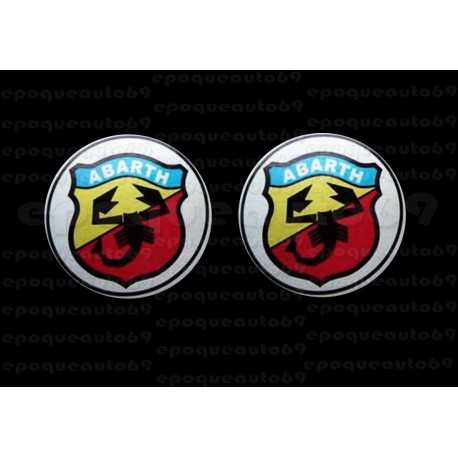 2 autocollants stickers ABARTH 