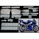 Kit autocollants Stickers Yamaha YZF-R1 2000 version bleu