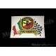 Autocollant sticker ABARTH drapeau