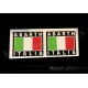 2 Autocollants Stickers drapeaux Italia ABARTH 