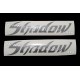 Autocollants - Stickers réservoir Honda Shadow gris